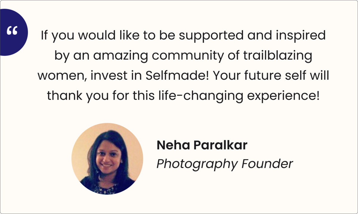 Neha Testimonial